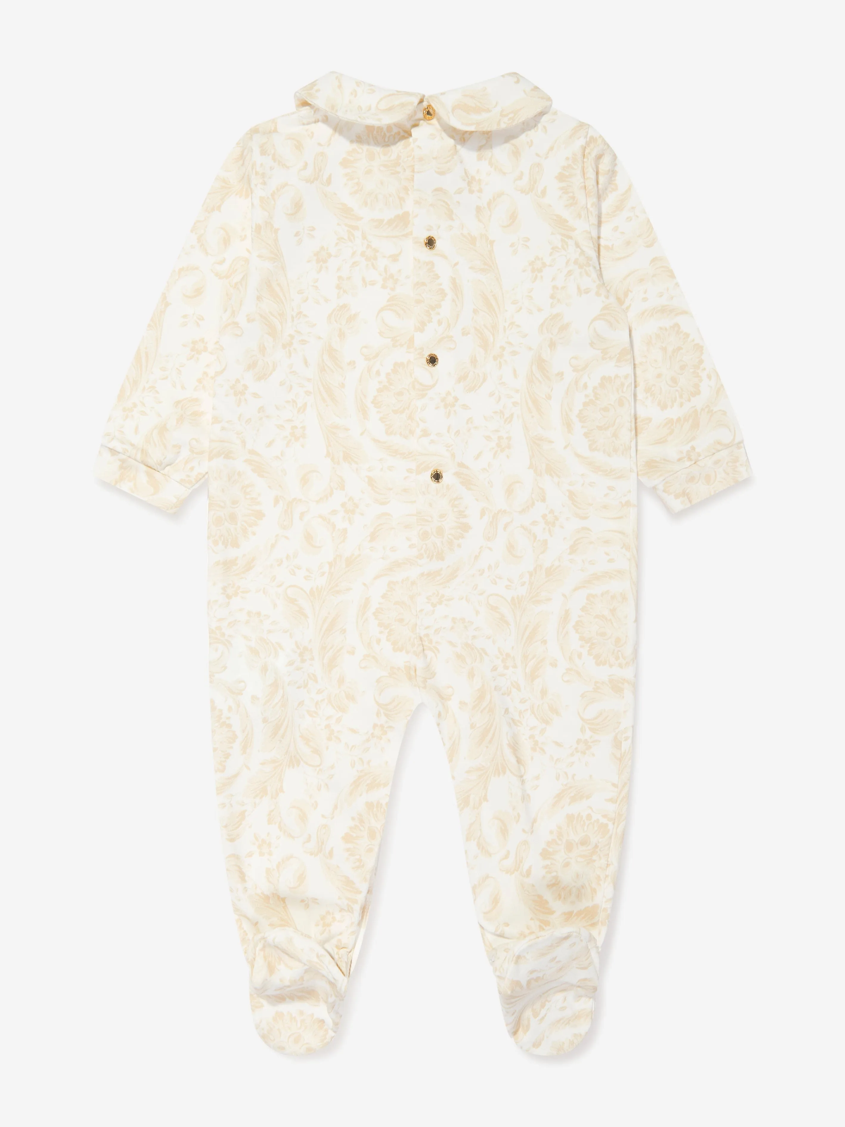 Ensemble Cadeau Babygrow Barocco pour Bébé Versace en Beige