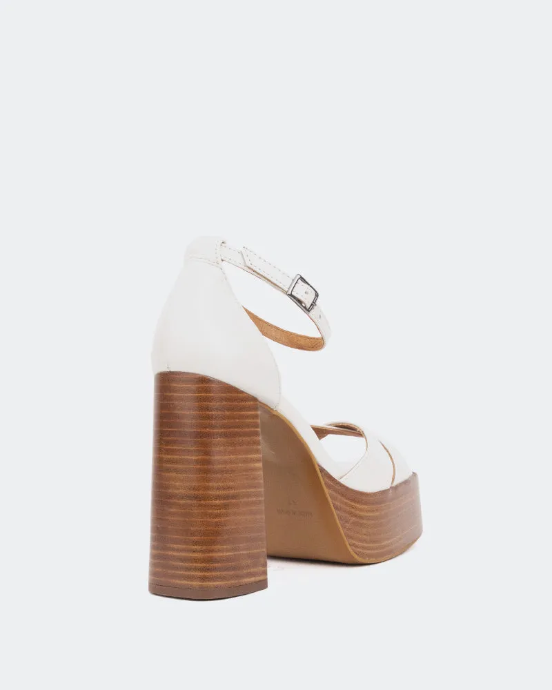 Vixen Cuir Blanc Cassé