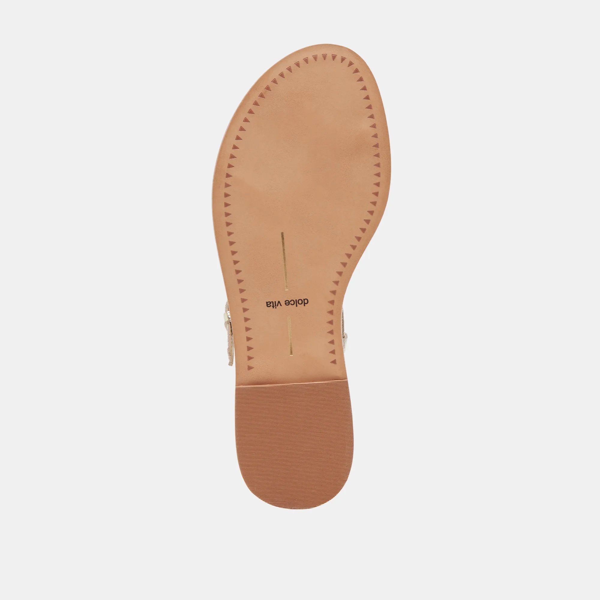 SANDALES WANDRE EN CUIR VIEILLI DORÉ
