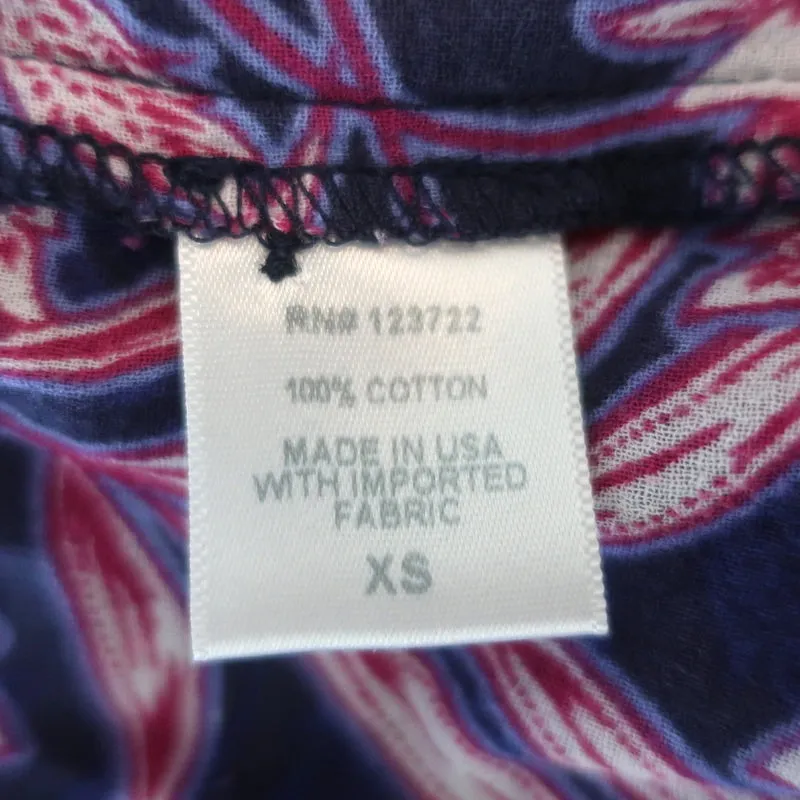 Chemise boutonnée Xirena Jesse Imprimé floral violet Taille Très petite Manches longues