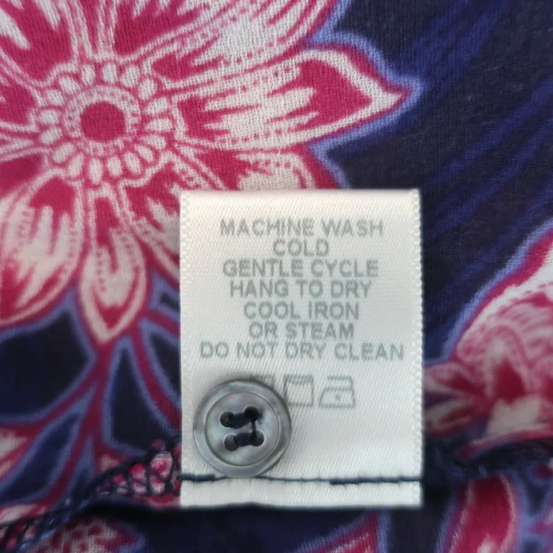 Chemise boutonnée Xirena Jesse Imprimé floral violet Taille Très petite Manches longues