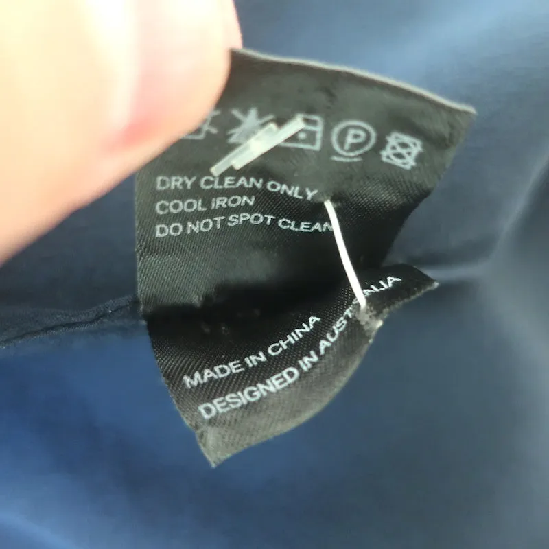 Zimmermann Débardeur Marine Soie Taille 0 Carré Sans Manches Blouse
