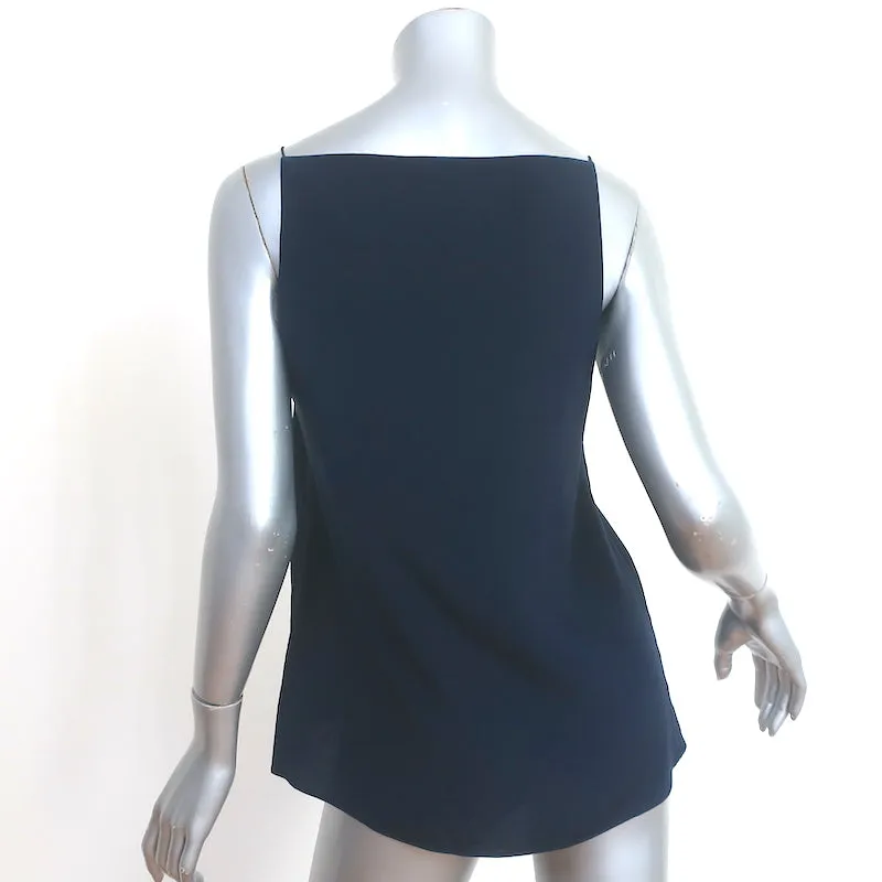 Zimmermann Débardeur Marine Soie Taille 0 Carré Sans Manches Blouse